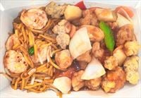 King Prawn Noodle with HK Style Sweet Sour Pork